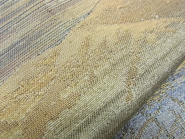 平和屋着物■六通柄袋帯 重ね山樹林文 金銀糸 逸品 n-qw0099