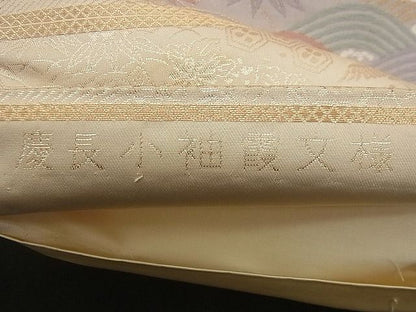 平和屋着物■六通柄袋帯 唐織 慶長小袖霞文様 金糸 逸品 n-qw0112
