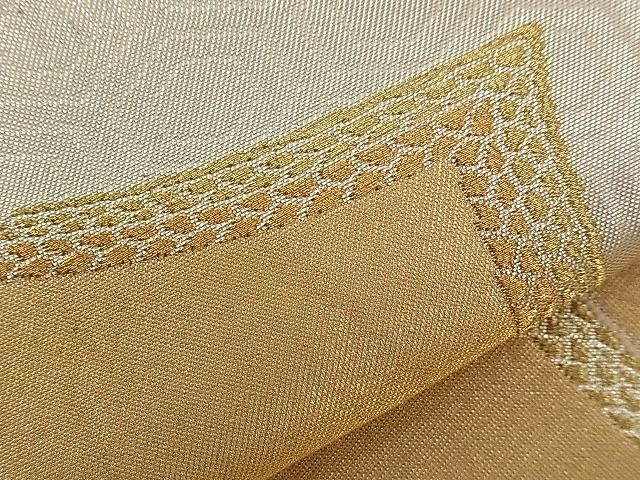 平和屋着物■六通柄袋帯 束ね熨斗文 金銀糸 逸品 n-qw0197