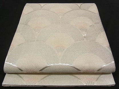 平和屋着物■六通柄袋帯 唐織 錦繍 松青海波 銀糸 逸品 n-qw0236