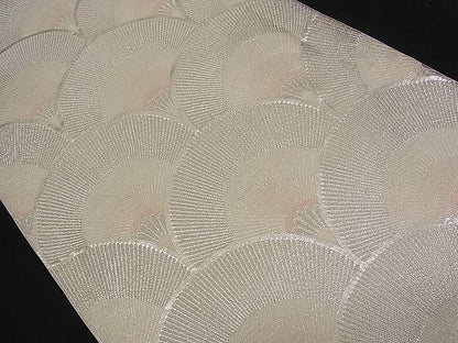 平和屋着物■六通柄袋帯 唐織 錦繍 松青海波 銀糸 逸品 n-qw0236