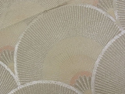 平和屋着物■六通柄袋帯 唐織 錦繍 松青海波 銀糸 逸品 n-qw0236