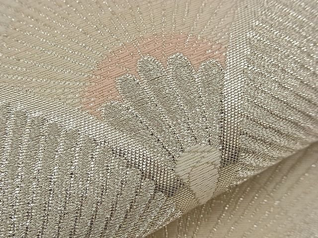平和屋着物■六通柄袋帯 唐織 錦繍 松青海波 銀糸 逸品 n-qw0236