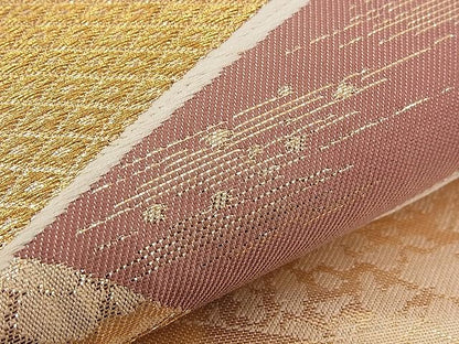 平和屋着物■六通柄袋帯 地紙重ね吉祥文 金糸 逸品 n-qw0373