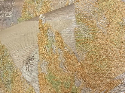 平和屋着物■六通柄袋帯 流水樹林文 金銀糸 逸品 n-qw0387