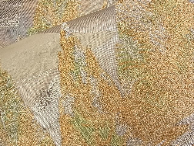 平和屋着物■六通柄袋帯 流水樹林文 金銀糸 逸品 n-qw0387