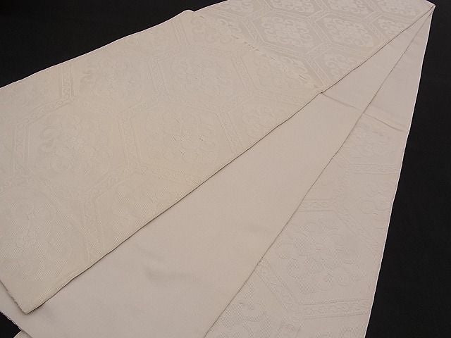 平和屋着物■六通柄 本袋帯 つづれ錦 亀甲花文 逸品 n-qw0423