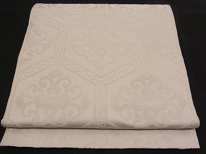 平和屋着物■六通柄 本袋帯 つづれ錦 亀甲花文 逸品 n-qw0423