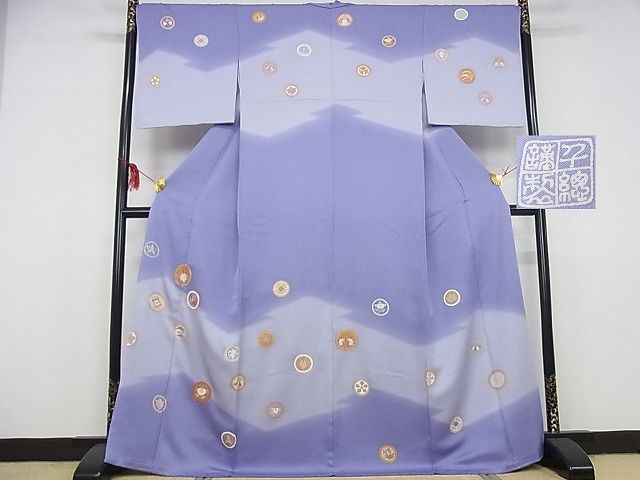 平和屋本店●極上　創業460年・千總　訪問着　駒刺繍　花蝶丸文　金彩　正絹　逸品　未使用　KAAA0443kk4