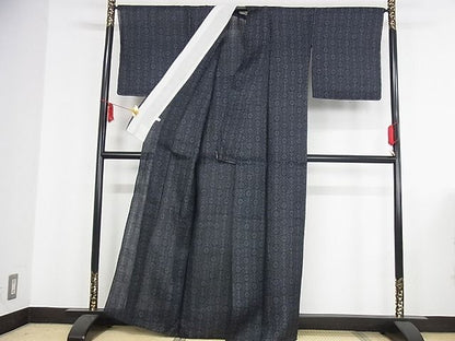 平和屋本店＊極上　夏物　重要無形文化財　本場宮古上布　苧麻　着丈162cm　裄丈68cm　逸品　未使用　4kk0106