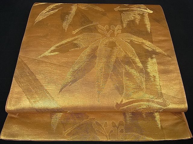 平和屋着物■六通柄袋帯　桐竹文　金糸　逸品　re2025