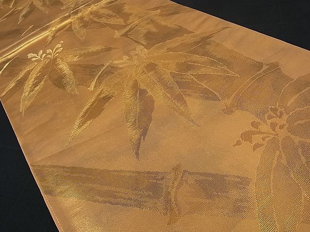 平和屋着物■六通柄袋帯　桐竹文　金糸　逸品　re2025