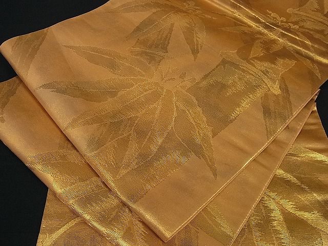 平和屋着物■六通柄袋帯　桐竹文　金糸　逸品　re2025
