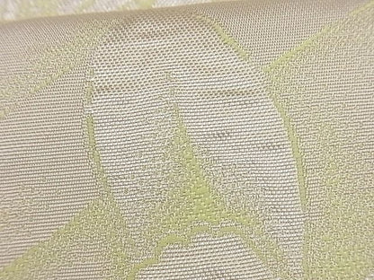 平和屋着物■六通柄袋帯　ふくれ織　枝花文　銀糸　逸品　n-rm0146