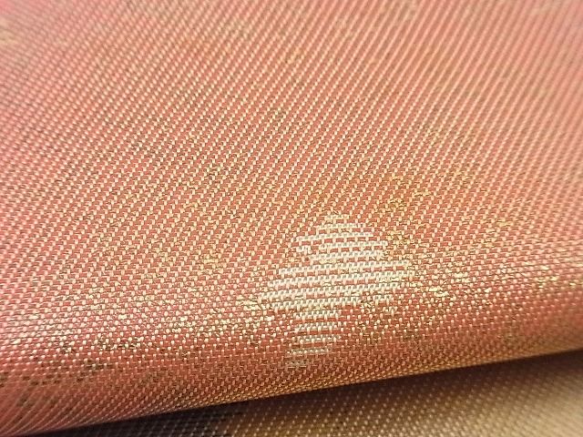平和屋着物■六通柄袋帯　流水箔散らし　金糸　逸品　n-rm0171