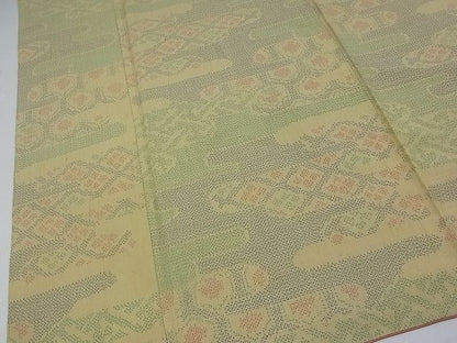 平和屋着物■上質な紬 霞花文 逸品 rt1973