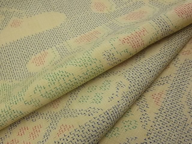 平和屋着物■上質な紬 霞花文 逸品 rt1973