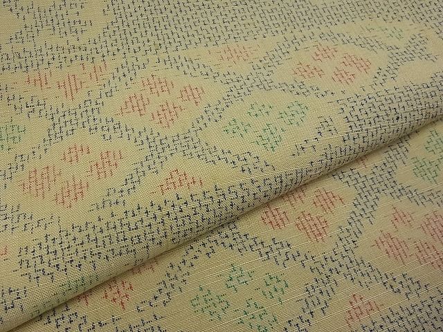 平和屋着物■上質な紬 霞花文 逸品 rt1973