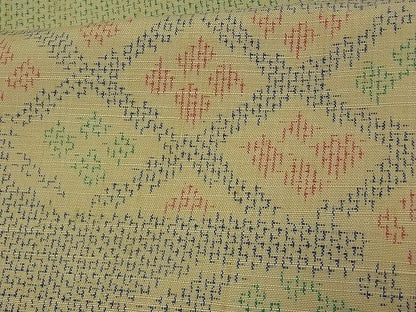 平和屋着物■上質な紬 霞花文 逸品 rt1973
