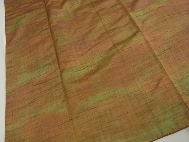 平和屋着物■上質な紬 霞文 手織り暈し 逸品 rt2261