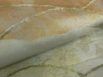 平和屋着物■六通柄袋帯 道長重ね山文 引箔 逸品 rt2289