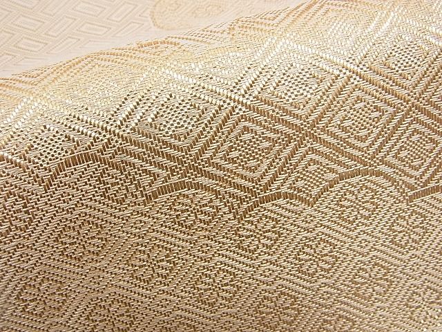平和屋着物■佐賀錦 全通柄袋帯 雲重ね文 金糸 逸品 n-rv0072