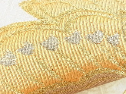 平和屋着物■六通柄袋帯 更紗草花文 金銀糸 逸品 n-rv0103