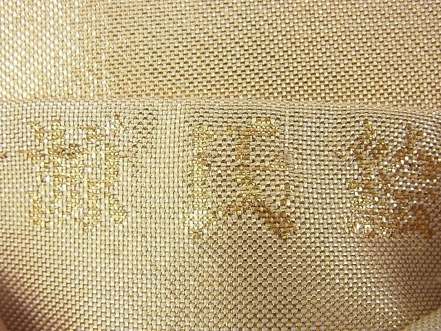 平和屋着物■佐賀錦 六通柄袋帯 源氏絵 金糸 逸品 n-rv0290