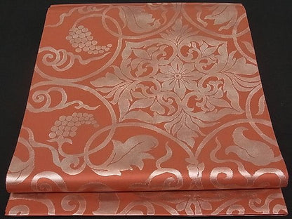 平和屋着物■六通柄袋帯 正倉院葡萄唐草文 金彩 逸品 CAAB1937rv