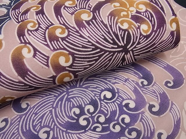 期間限定セール20％off■極上　夏物　和染紅型　栗山紅型　栗山吉三郎　九寸名古屋帯　乱菊　逸品　未使用3s1010
