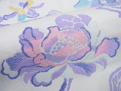 平和屋本店●極上 龍村美術織物 たつむら 六通柄袋帯 唐織 唐花文 逸品3s1026
