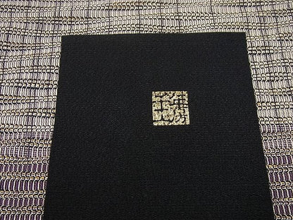 平和屋本店■希少　夏物　1897年創業　名門岡野　本場筑前博多織　千年工房　八寸名古屋帯　しぐれ間道　証紙付き　逸品3s1044