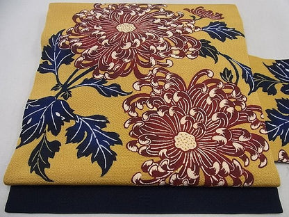 平和屋本店●極上　浦野理一　九寸名古屋帯　乱菊　鬼しぼ縮緬　たとう紙付き　逸品　未使用3s1052