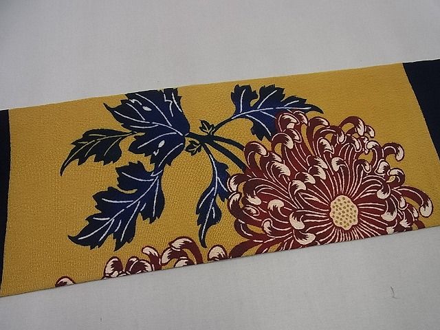 平和屋本店●極上　浦野理一　九寸名古屋帯　乱菊　鬼しぼ縮緬　たとう紙付き　逸品　未使用3s1052