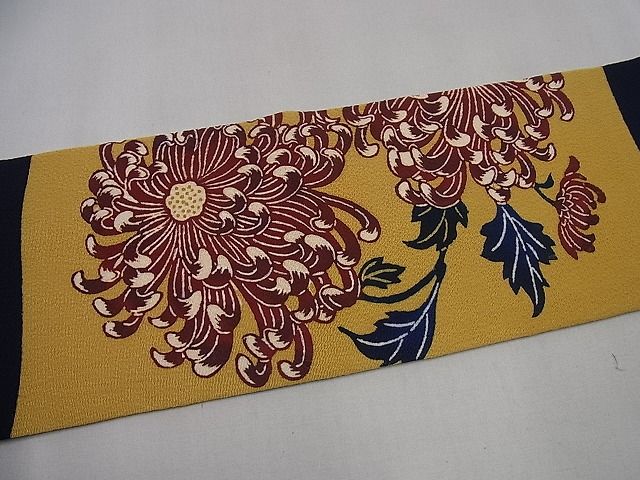 平和屋本店●極上　浦野理一　九寸名古屋帯　乱菊　鬼しぼ縮緬　たとう紙付き　逸品　未使用3s1052