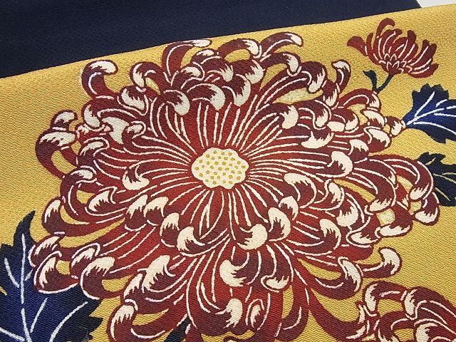 平和屋本店●極上　浦野理一　九寸名古屋帯　乱菊　鬼しぼ縮緬　たとう紙付き　逸品　未使用3s1052