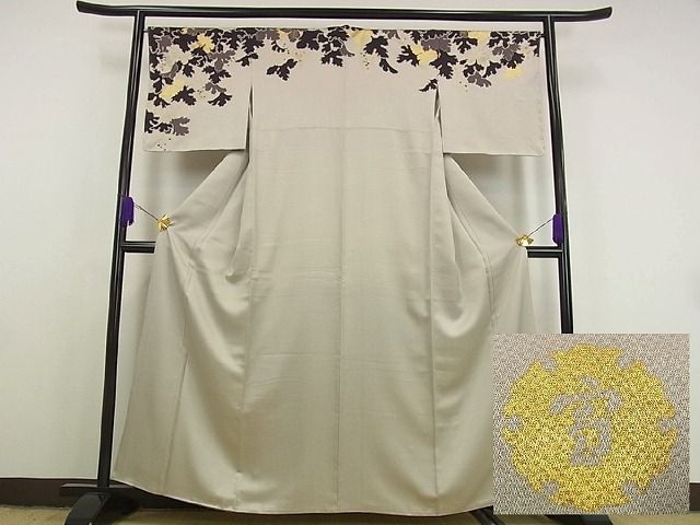 平和屋本店●極上　ジャパンオートクチュール　渡辺雪三郎　訪問着　南天文　金彩　逸品　未使用2s118