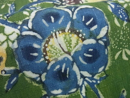 平和屋本店■希少染織家 古澤万千子 工芸呉服 芥川 九寸開き名古屋帯 紬地 花鳥唐草文 たとう紙付き 逸品3s1387