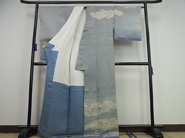 平和屋本店■極上　初代　久保田一竹　幻の辻が花　訪問着　逸品3s1867