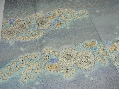 平和屋本店■極上　初代　久保田一竹　幻の辻が花　訪問着　逸品3s1867