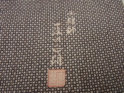 平和屋本店●希少 小紋師 藍田正雄 江戸小紋 訪問着 燕 紬地 逸品 未使用3s1918