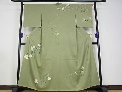 平和屋本店■極上　加賀友禅の巨匠　初代　由水十久　訪問着　枝花文　逸品s2021
