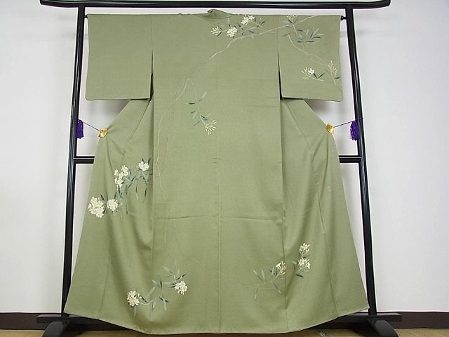 平和屋本店■極上　加賀友禅の巨匠　初代　由水十久　訪問着　枝花文　逸品s2021