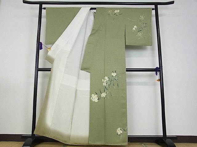 平和屋本店■極上　加賀友禅の巨匠　初代　由水十久　訪問着　枝花文　逸品s2021