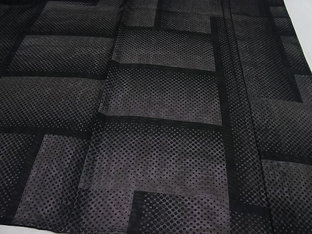 平和屋本店▽極上 訪問着 紗袷 無双 紗×絽 幾何学文様 逸品3s2157