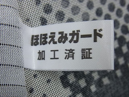 平和屋本店▽極上 訪問着 紗袷 無双 紗×絽 幾何学文様 逸品3s2157