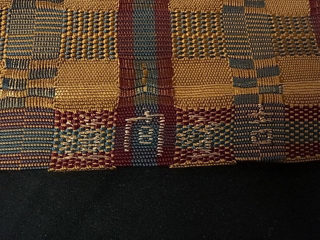 平和屋本店●極上　龍村平蔵製　本袋帯　吉野間道　逸品　未使用s234