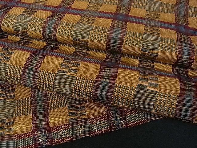 平和屋本店●極上　龍村平蔵製　本袋帯　吉野間道　逸品　未使用s234