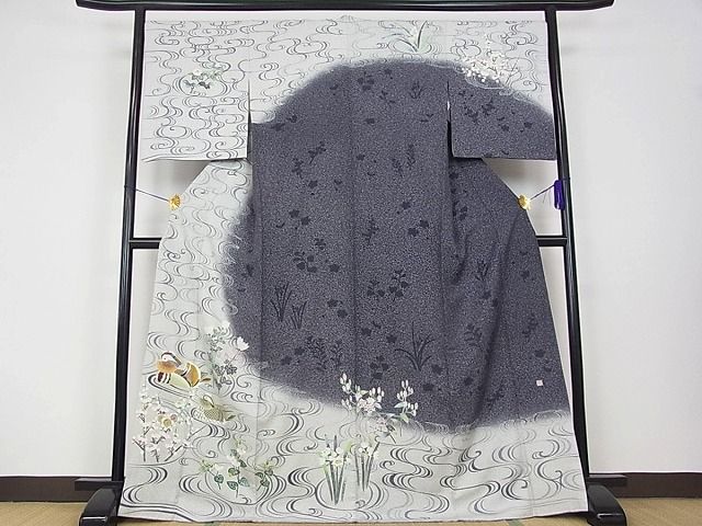 平和屋本店●極上 人間国宝 羽田登喜男 TOKIOetTOKI 訪問着 鴛鴦 金彩 京都きもの友禅扱い 逸品s2822