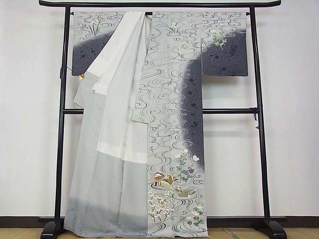 平和屋本店●極上 人間国宝 羽田登喜男 TOKIOetTOKI 訪問着 鴛鴦 金彩 京都きもの友禅扱い 逸品s2822